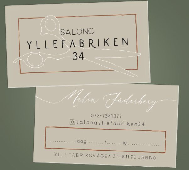 Graphic design business card / Grafisk design visitkort